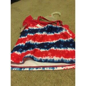 2-Piece Op Girl's Graphic Print Swim Set Top Bikini Bottom Size Small